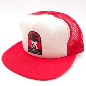 Vintage Blowout Prevention University Oklahoma Mesh Snapback Trucker Hat Red Cap